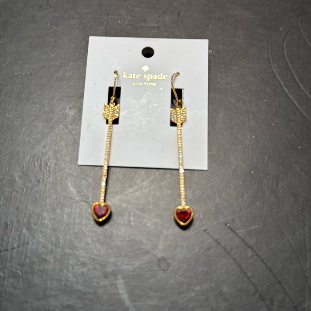 Kate spade heart earrings